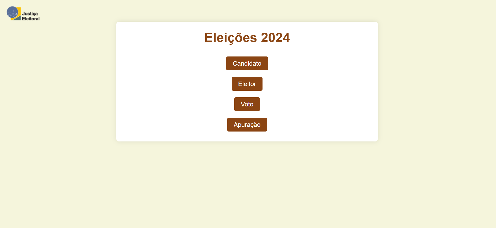 Projeto Urna Eletrônica